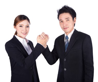 Bilek Güreşi işadamı ve üzerinde izole işkadını arasında 