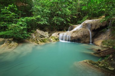 Düzey 1 Erawan şelale Kanchanaburi, Tayland