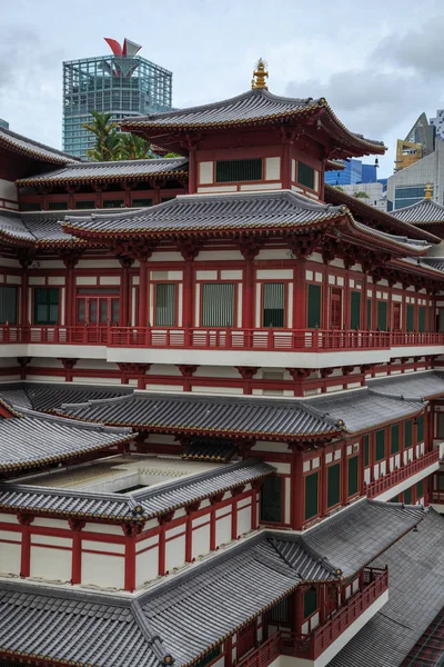 Buddha Tooth Relic Temple na cidade da China, Cingapura — Fotografia de Stock