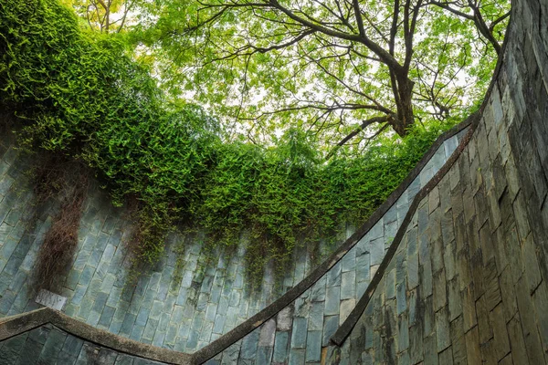 Underground oversteken op Fort Canning Park, Singapore — Stockfoto