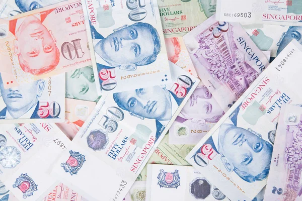 Billetes de Singapur dólares — Foto de Stock