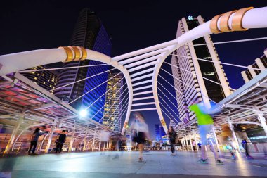 Bangkok, Tayland gece, Bangkok, Tayland, Thailand Chong Bangkok'un yeni yürüyüş 18 Kasım 2017 insanlar