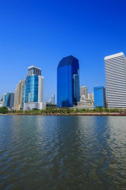 Şehir Manzaralı Benjakitti Park, Bangkok, Tayland