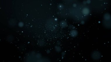 soyut toz parçacıkları ve bokeh arkaplanı