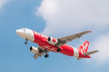 Bangkok, Tayland - 12 Haziran, Tay 2017:Airbus A320 Air Asya l