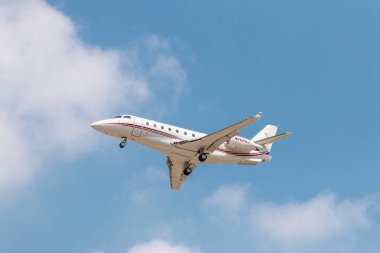 Bangkok, Tayland - 12 Haziran 2017:Private yolcu uçağı gereken