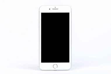 Bangkok, Tayland - Kasım 19, 2017:Brand yeni nesil Apple iPhone 8 artı kutusu beyaz arka plan üzerinde izole et. iPhone Smartphone dünyanın en popüler.