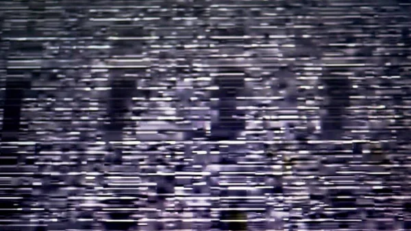 Lost signal VHS glitches and static noise color background with light TV and monitor static lines are random glitch effects.
