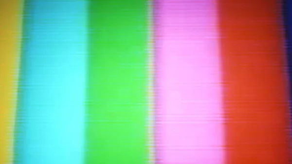 失われた信号Vhsグリッチと光テレビとモニター静的ラインと静的なノイズの色の背景はランダムグリッチ効果です — ストック写真