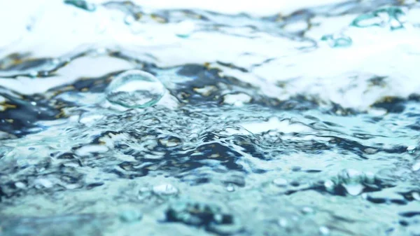 Enfoque Desenfoque Suave Superficie Salpicadura Agua Abstracta Que Llena Marco —  Fotos de Stock
