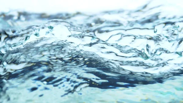 Размытый Фокус Поверхности Абстрактной Водяной Струи Заполняет Кадр Каплей Воды — стоковое фото