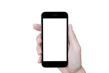 Boş ekranı olan akıllı telefon