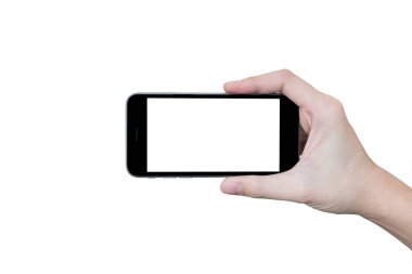 Boş ekranı olan akıllı telefon