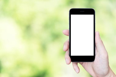 Boş ekranı olan akıllı telefon