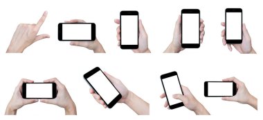 Boş ekranı olan akıllı telefon