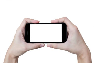 Boş ekranı olan akıllı telefon