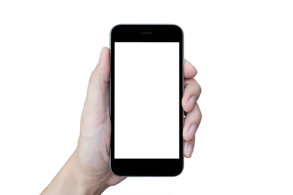 Smartphone Med Blank Mock Skärm — Stockfoto