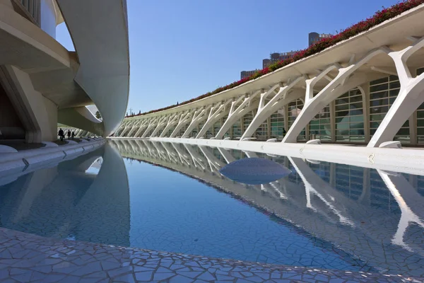 Géométrie architecturale à la Cité des Arts et des Sciences de Valence — Photo