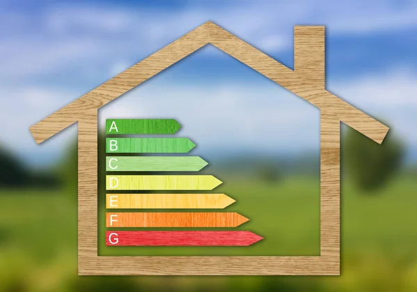 Wood Textured Energy Efficiency Certification Symbols