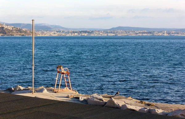 Trieste Skyline in Winter — Stock Photo, Image