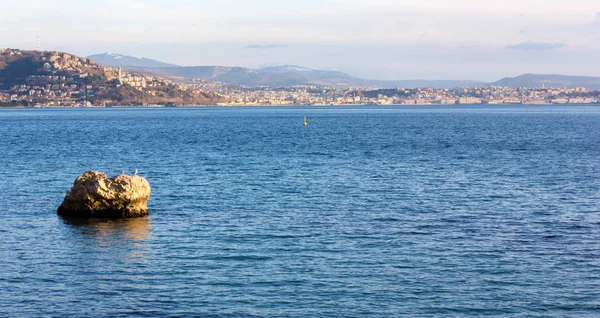 Trieste Skyline på vintern — Stockfoto