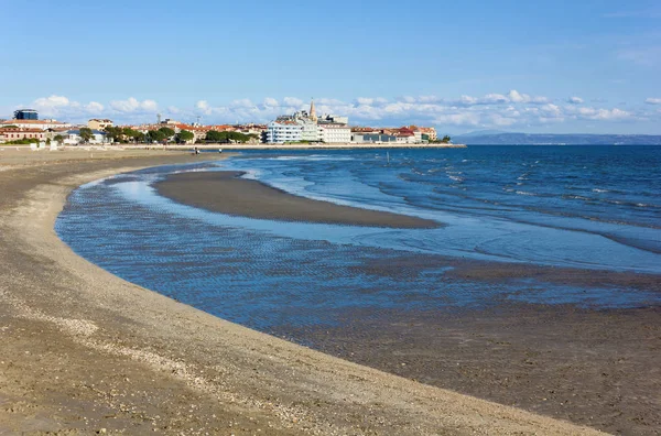 Town of Grado Seen from the Beach — Stock Photo, Image