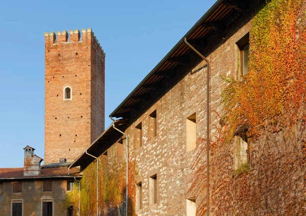 Pałac i wieża Territorio w Vicenzie — Zdjęcie stockowe