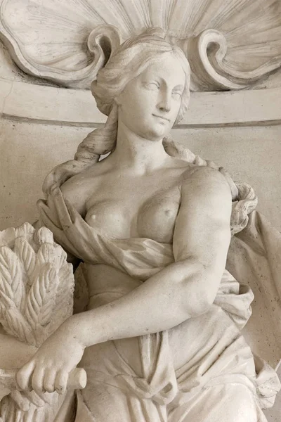 Female Statue Representing the Summer in Leoni Montanari Palace 