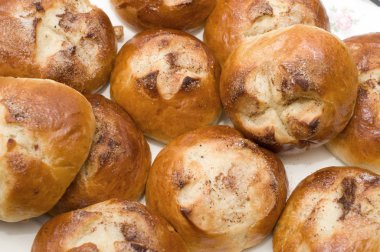 taze pişmiş tatlı çörekler