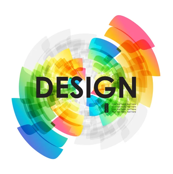 Fond coloré circulaire — Image vectorielle