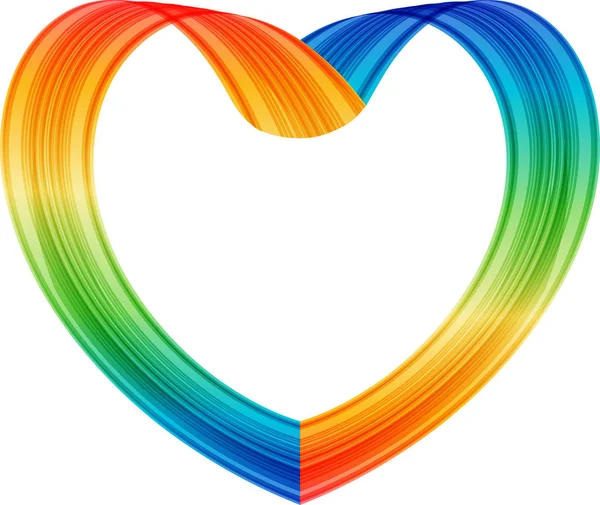 Coeur vecteur multicolore — Image vectorielle