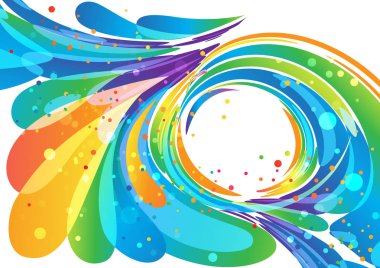 Soyut daire çerçeve arka plan