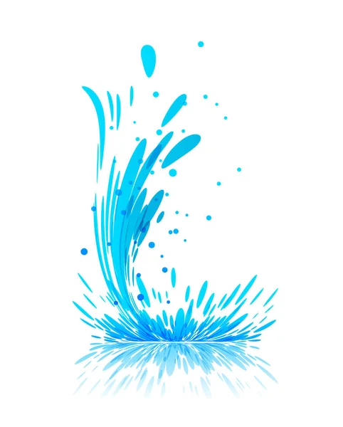 A fehér víz-Splash — Stock Vector