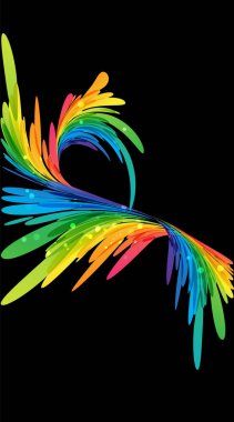 Siyah soyut sıçrama 