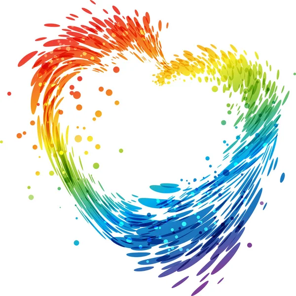 Beyaz renkli kalp sıçrama