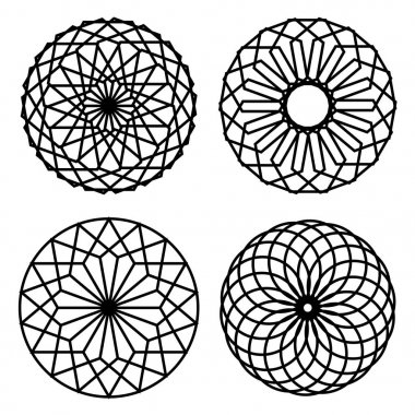 basit çiçek mandala