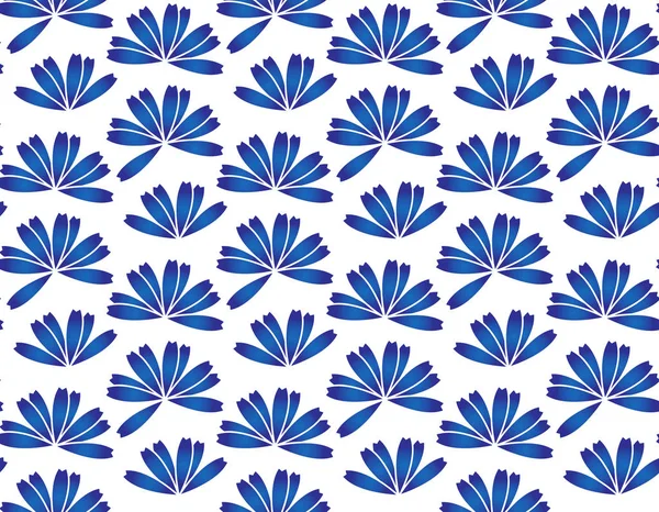 Patrón de flor azul — Archivo Imágenes Vectoriales