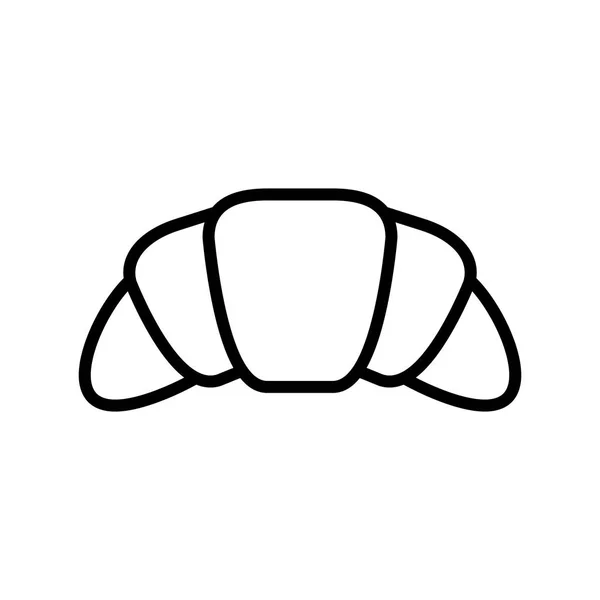 Croissant icône contour — Image vectorielle