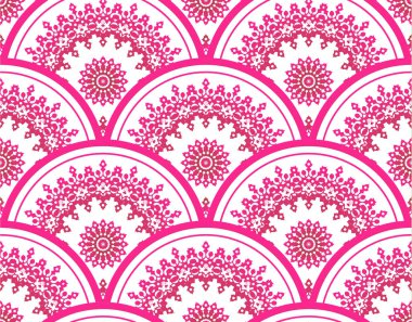 pembe mandala desen