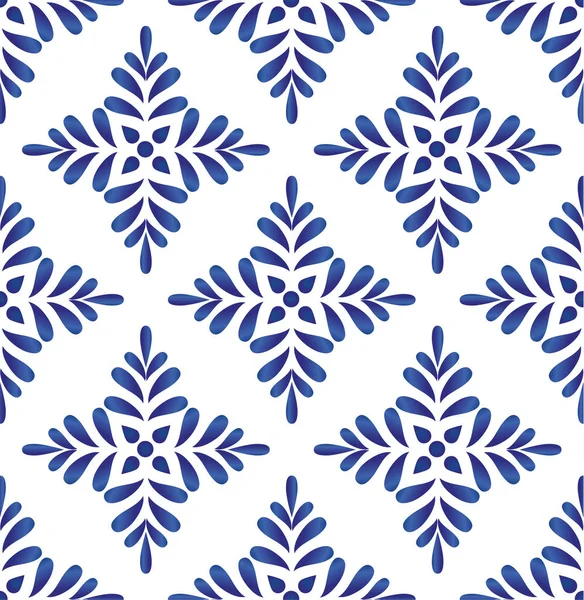 mavi ve beyaz Dikişsiz desen vektör