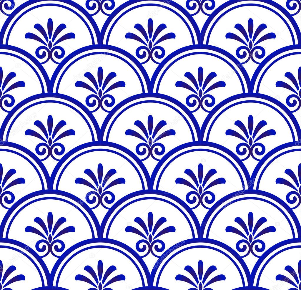 porcelain seamless pattern