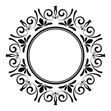 Dekoratif yuvarlak çerçeve