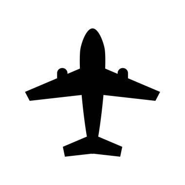 Uçak simgesi vektörü