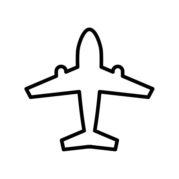 Airplane Icon line — Stock Vector