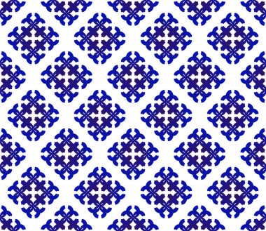 Çin desen mavi ve beyaz