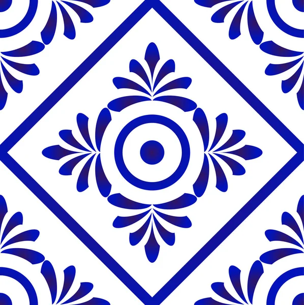Vektor pola ubin biru dan putih - Stok Vektor