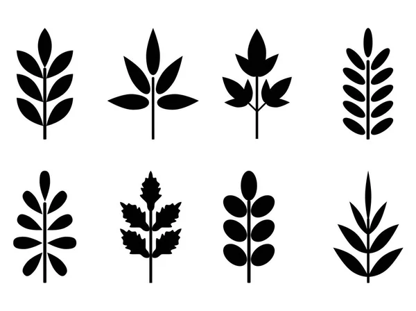 Icono de hojas — Vector de stock