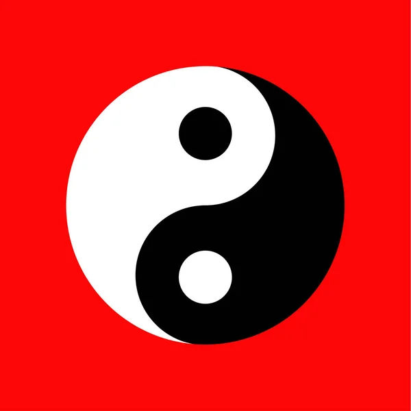 Yin yang symbool — Stockvector