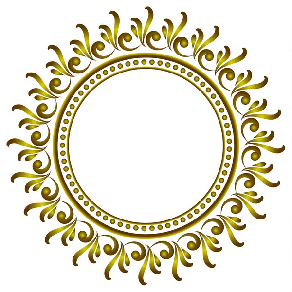 Королевский декоративный круглый каркас — стоковый вектор