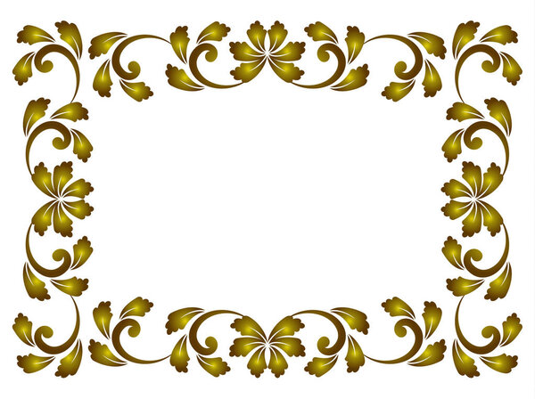 floral decorative frame